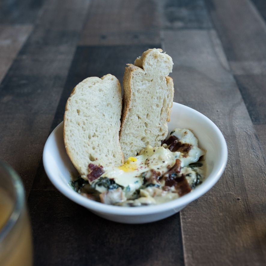 Baked Eggs with Bread